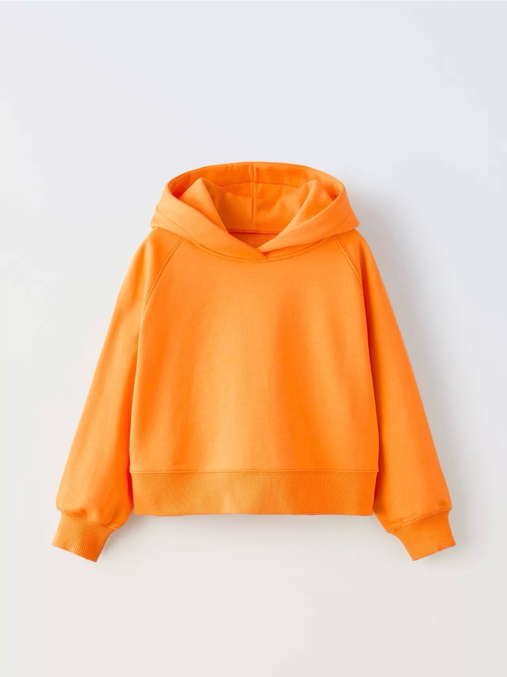 Zara Orange Hooded Sweatshirt Size 13-14 Yr Old